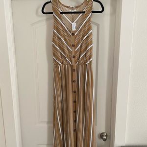 Yellow striped dress from Maurice’s brand new with tags.